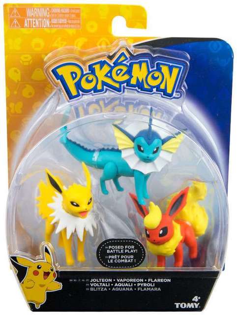 TOMY Pokemon - Jolteon + Vaporeon + Flareon